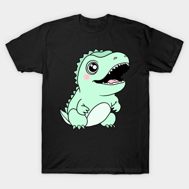 Pastel Baby Dinosaur T-Shirt by Velvet Earth